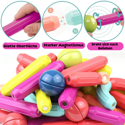 BlockFusion™ - Colorful Magnetic Blocks for Creative Learning & Play