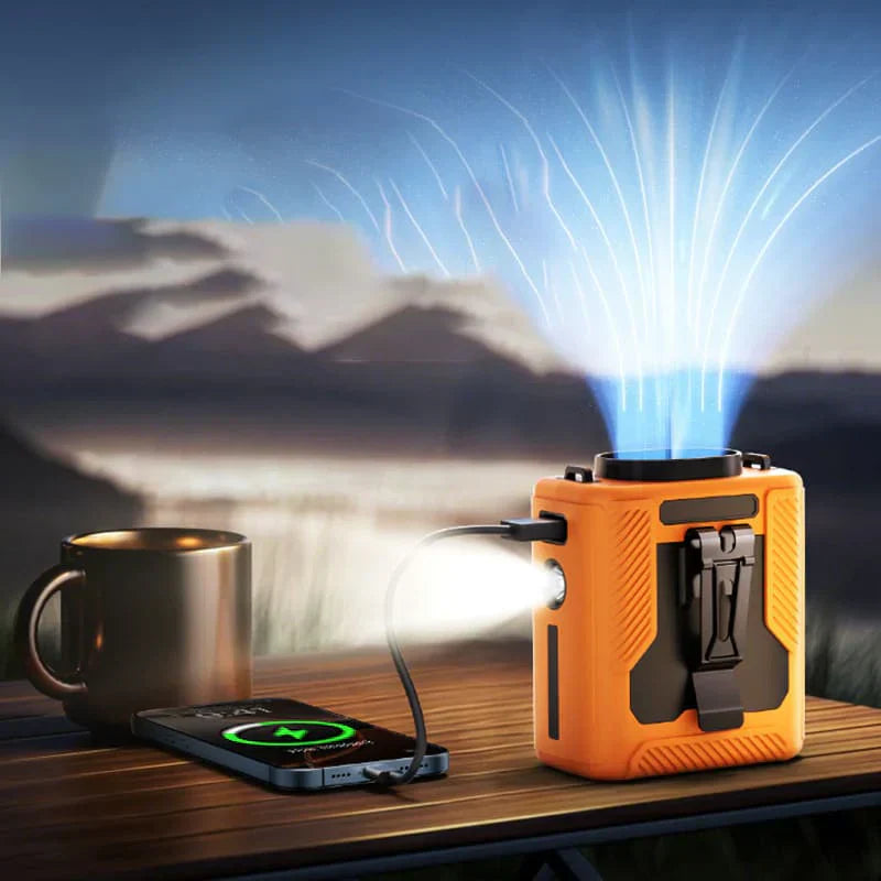 AirStride™ - Durable Waist Fan with Built-In Flashlight