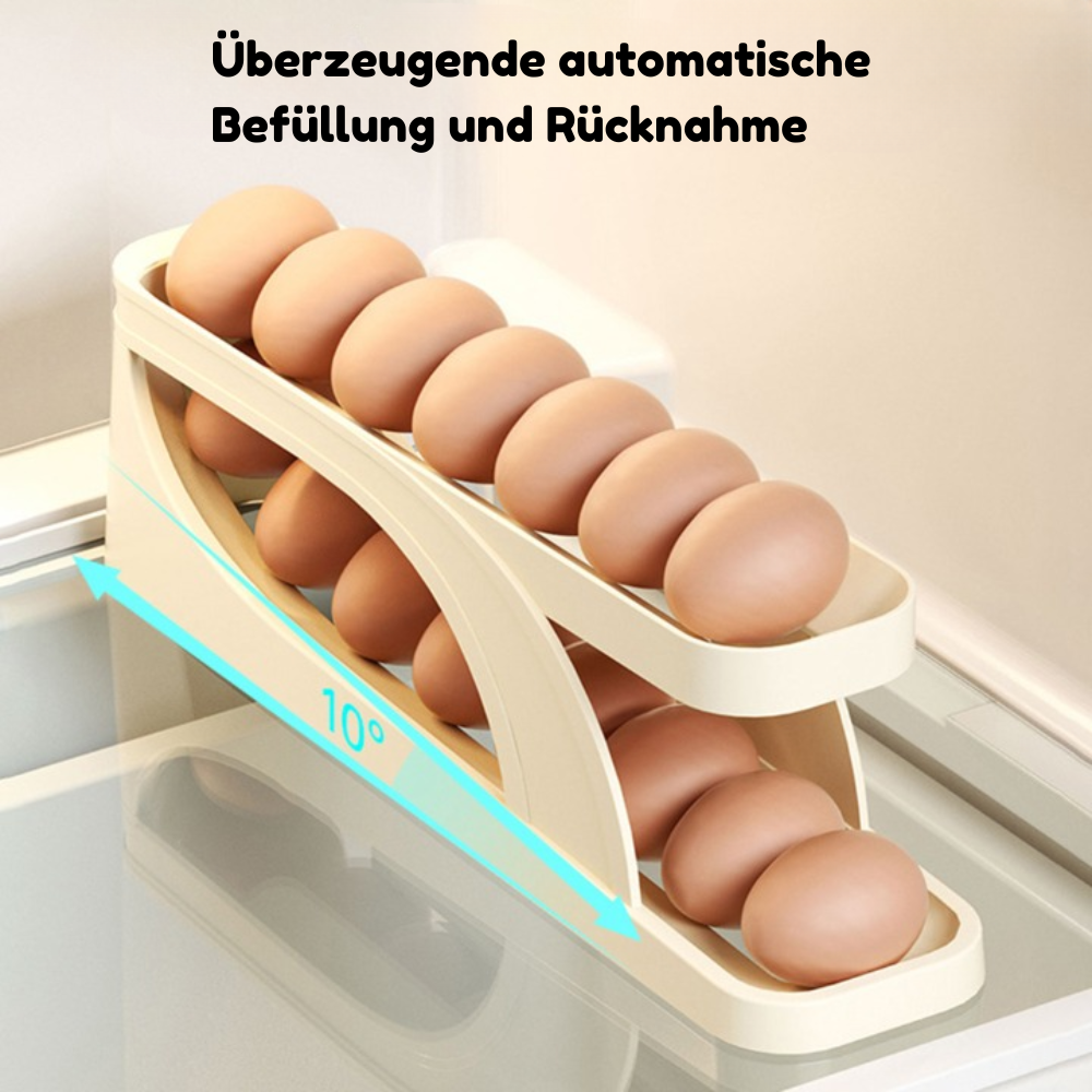 1+1 FREE | EggScroller™ – Self-Rolling Egg Dispenser for Fridge Freshness