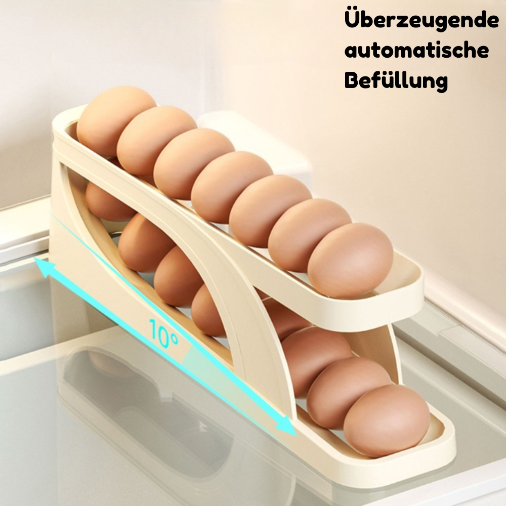 1+1 FREE | EggScroller™ – Self-Rolling Egg Dispenser for Fridge Freshness