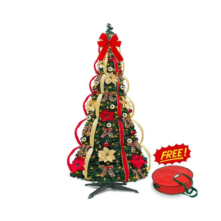 FoldaTree™ – Collapsible Pop-Up Christmas Tree for Easy Festive Setup