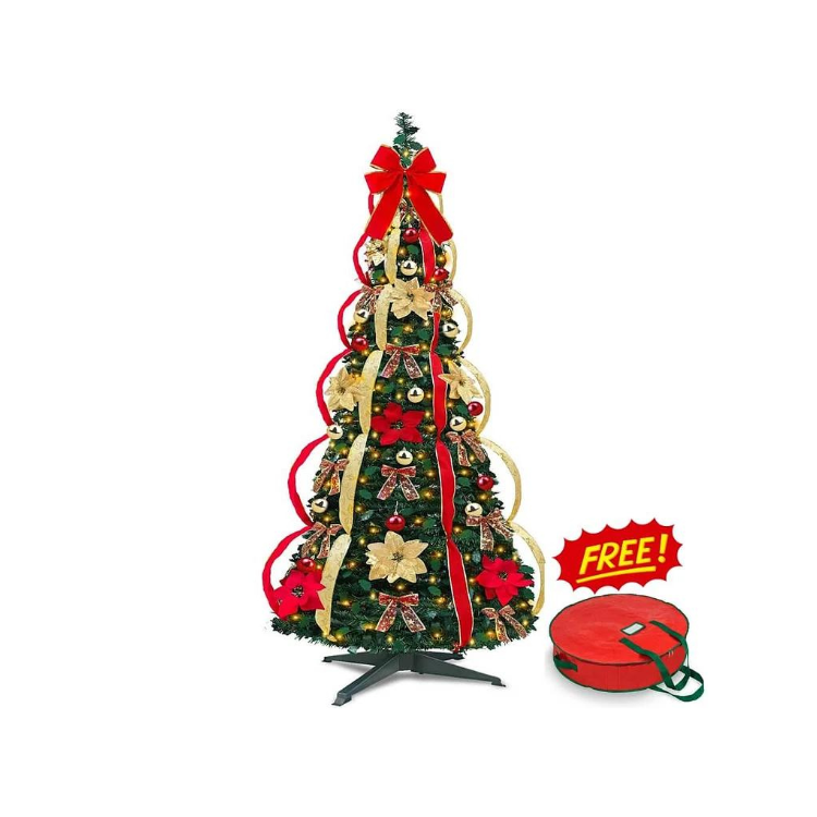 FoldaTree™ – Collapsible Pop-Up Christmas Tree for Easy Festive Setup