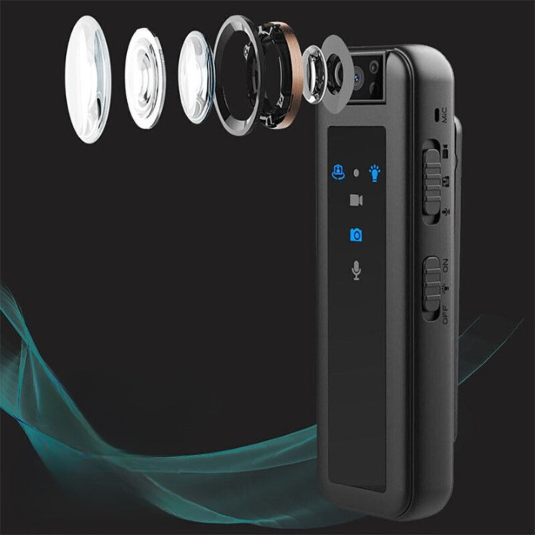 ClipCam™ - Compact Wearable Camera for Hands-Free Recording