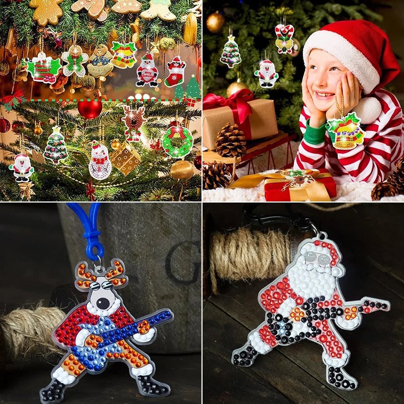 SparkleCraft™ – DIY Christmas Diamond Painting Stickers for Kids & Family