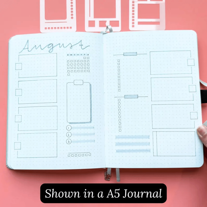CraftFlex™ – Flexible Mylar Planner & Journal Stencils Set
