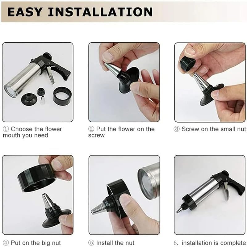 BakePro™ – Cookie Maker Gun with Interchangeable Decorating Tips