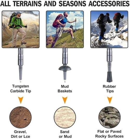 ForgeTrek™ - Adjustable aluminum hiking stick