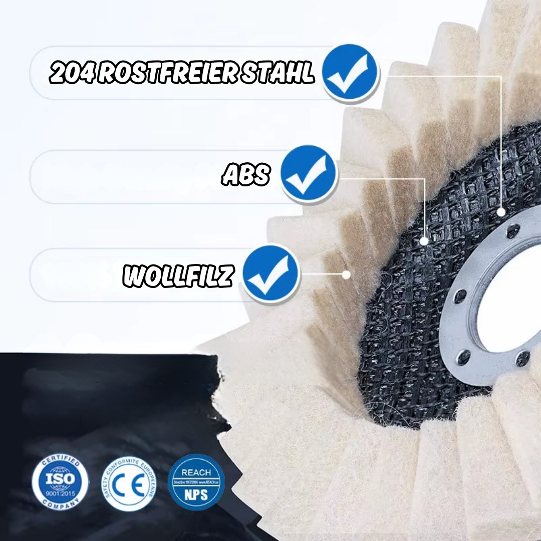 1+1 FREE | PolishPro™ – High-Density Wool Pad for Smooth, Mirror-Like Finishes