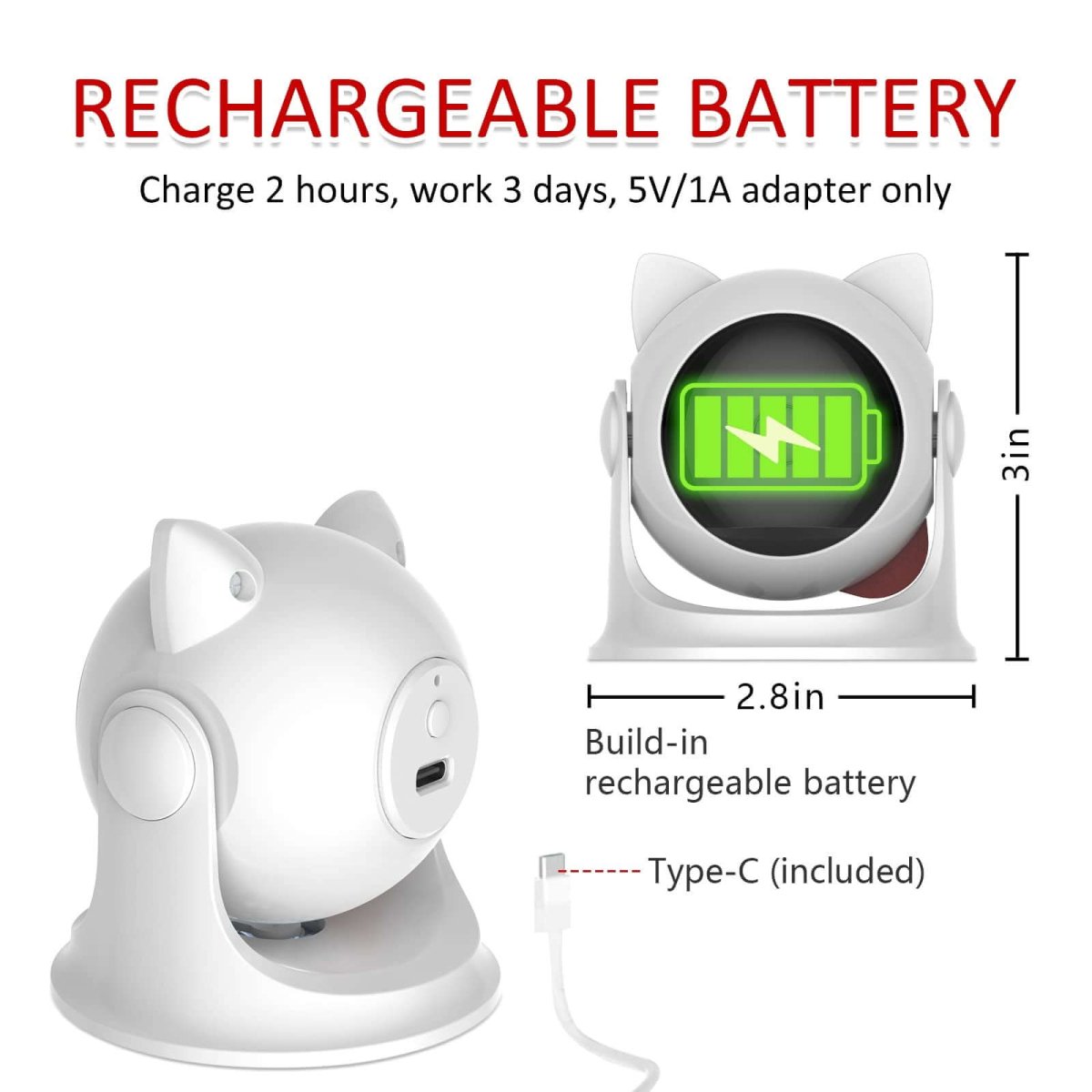 PawLaser™ – Entertain Your Cat Anytime with Automatic Laser Movement