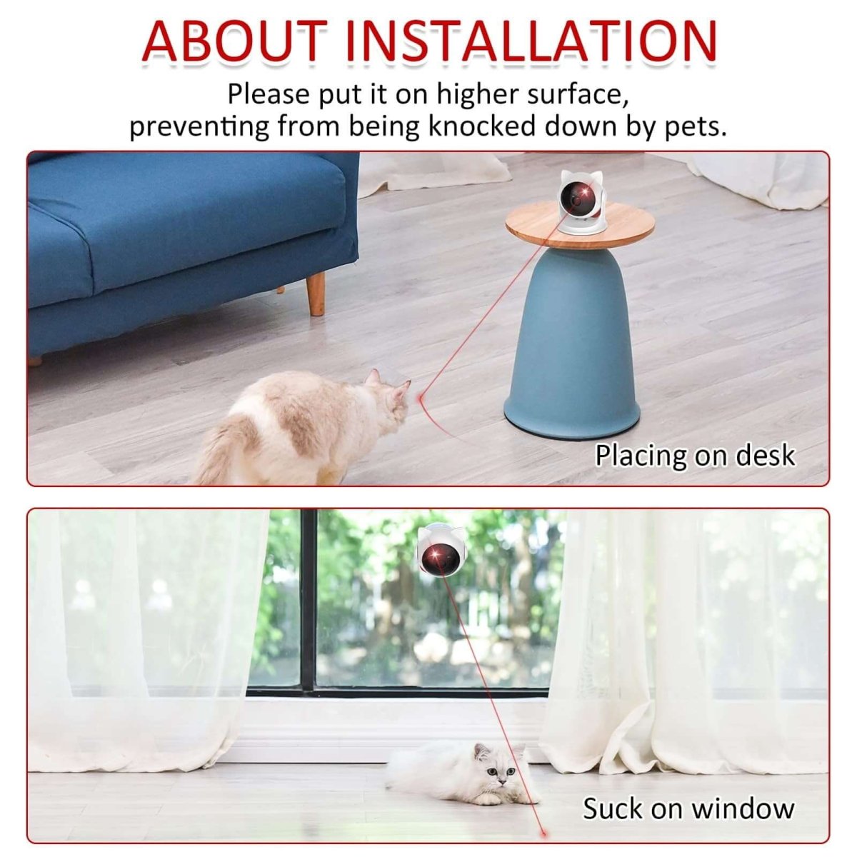 PawLaser™ – Entertain Your Cat Anytime with Automatic Laser Movement