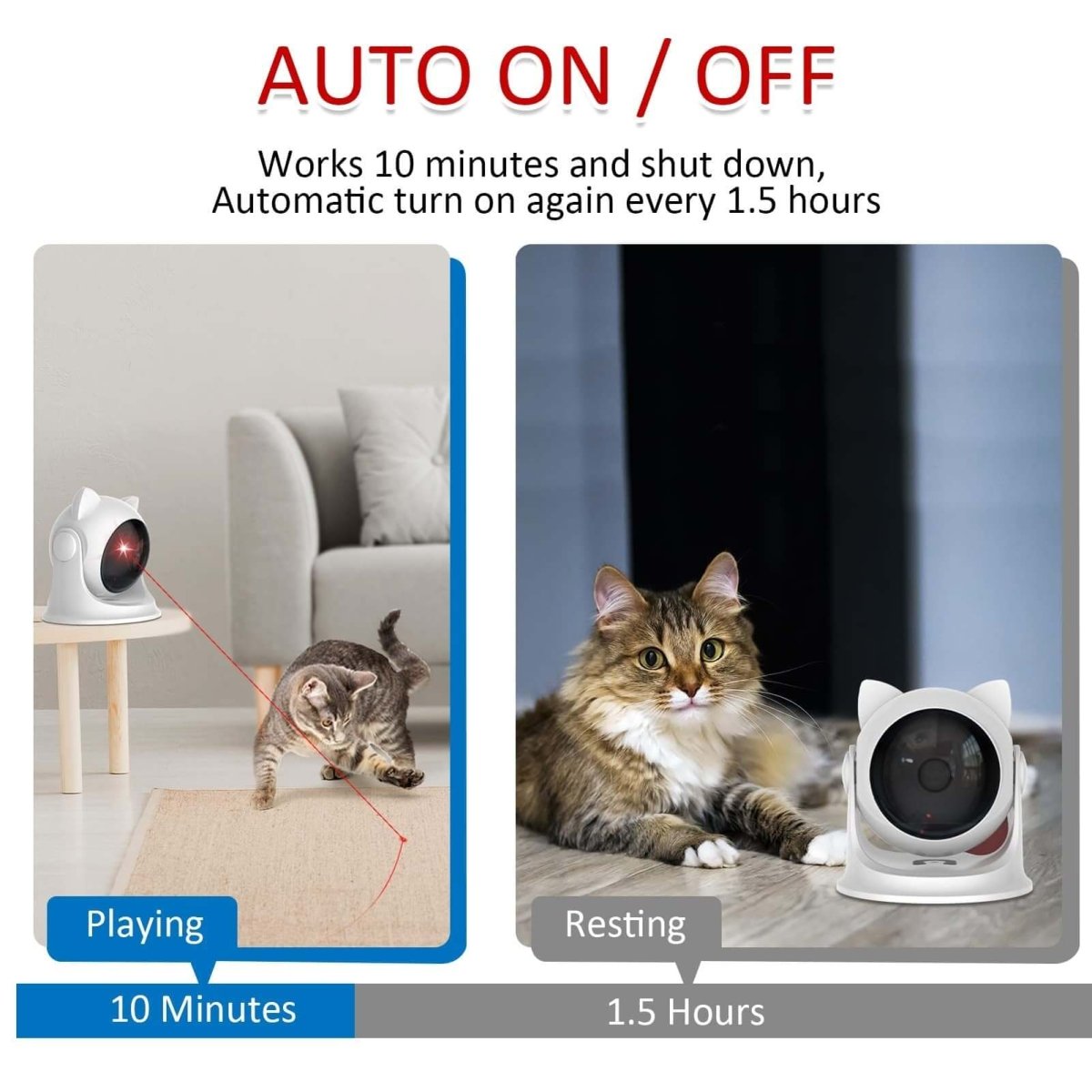 PawLaser™ – Entertain Your Cat Anytime with Automatic Laser Movement