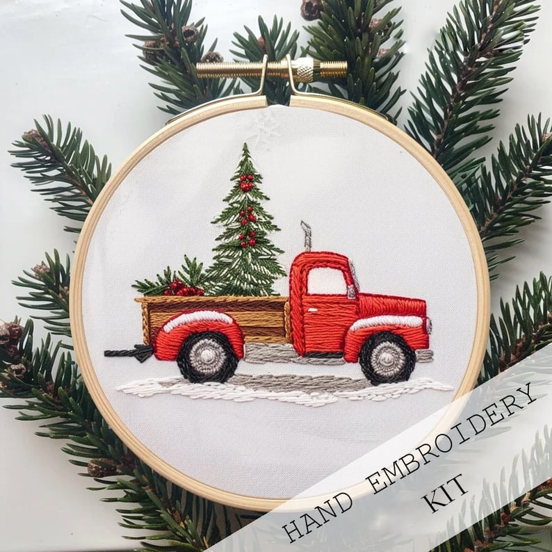 SnowStitch™ - Holiday Embroidery Kit