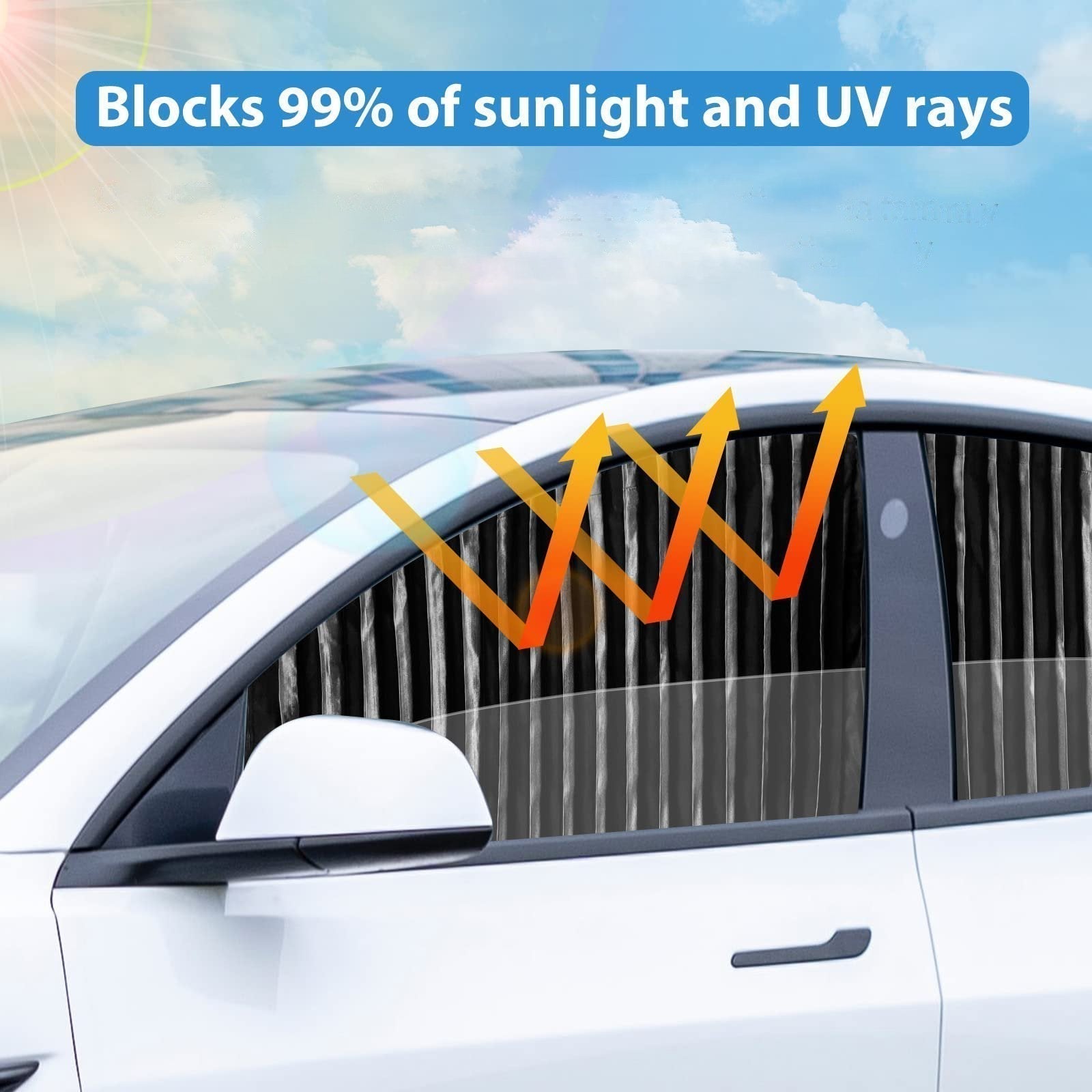MagniVeil™ - Easy-Fit Magnetic Sunshade for UV Protection & Privacy