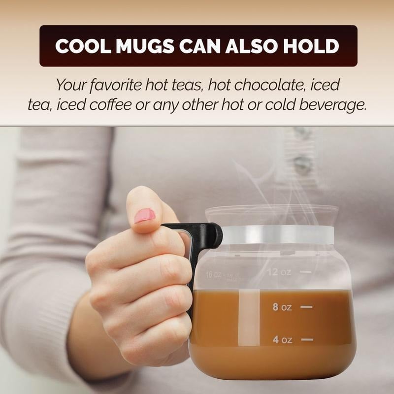 BrewVista™ – Heat-Resistant Glass Coffee Mug with Elegant Pot Design