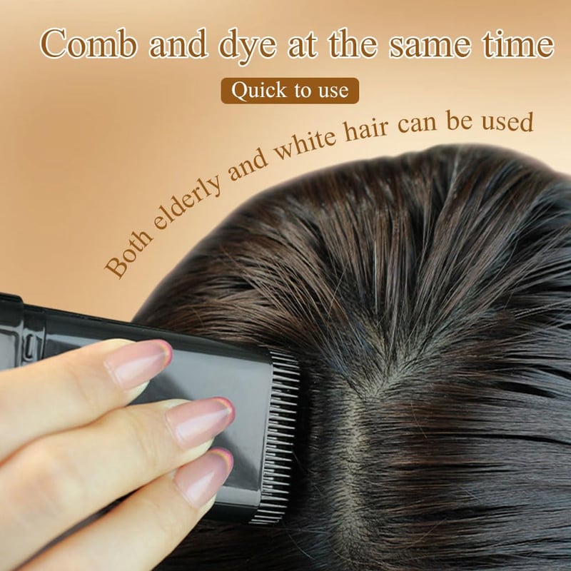 ShadeFlex™ - Instant gray coverage stick with built-in comb