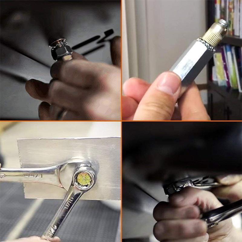 RivetCore™ - Durable Rivet Nut Gun Head with Nutsert Caps for M4–M12 Sizes