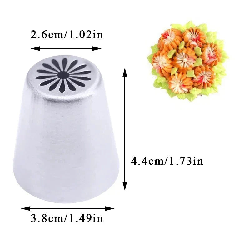 BakeFloral™ – 23-Piece Russian Tulip Piping Set for Beautiful Cake Designs