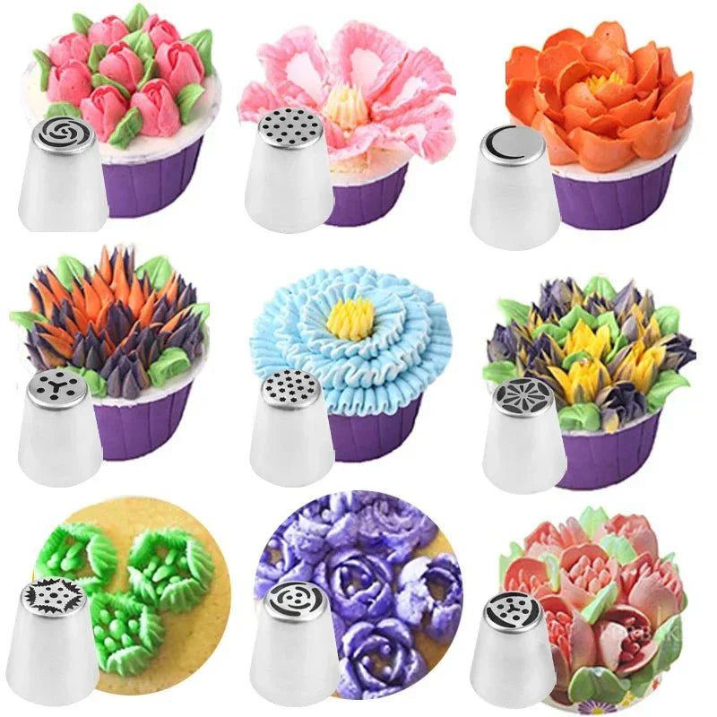 BakeFloral™ – 23-Piece Russian Tulip Piping Set for Beautiful Cake Designs