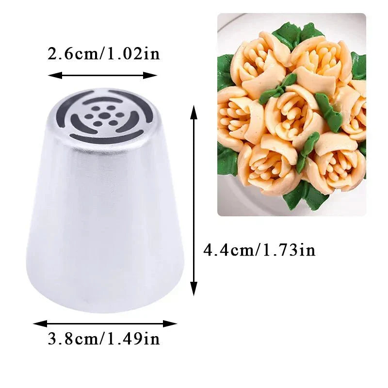 BakeFloral™ – 23-Piece Russian Tulip Piping Set for Beautiful Cake Designs