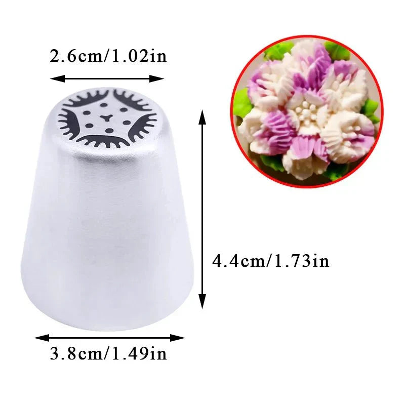 BakeFloral™ – 23-Piece Russian Tulip Piping Set for Beautiful Cake Designs