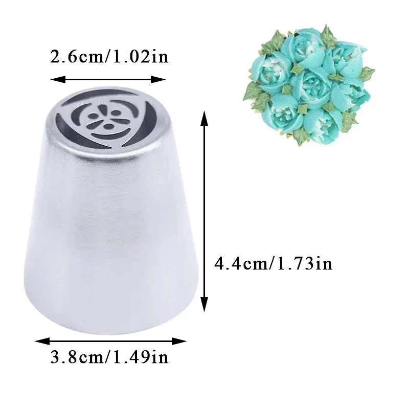 BakeFloral™ – 23-Piece Russian Tulip Piping Set for Beautiful Cake Designs