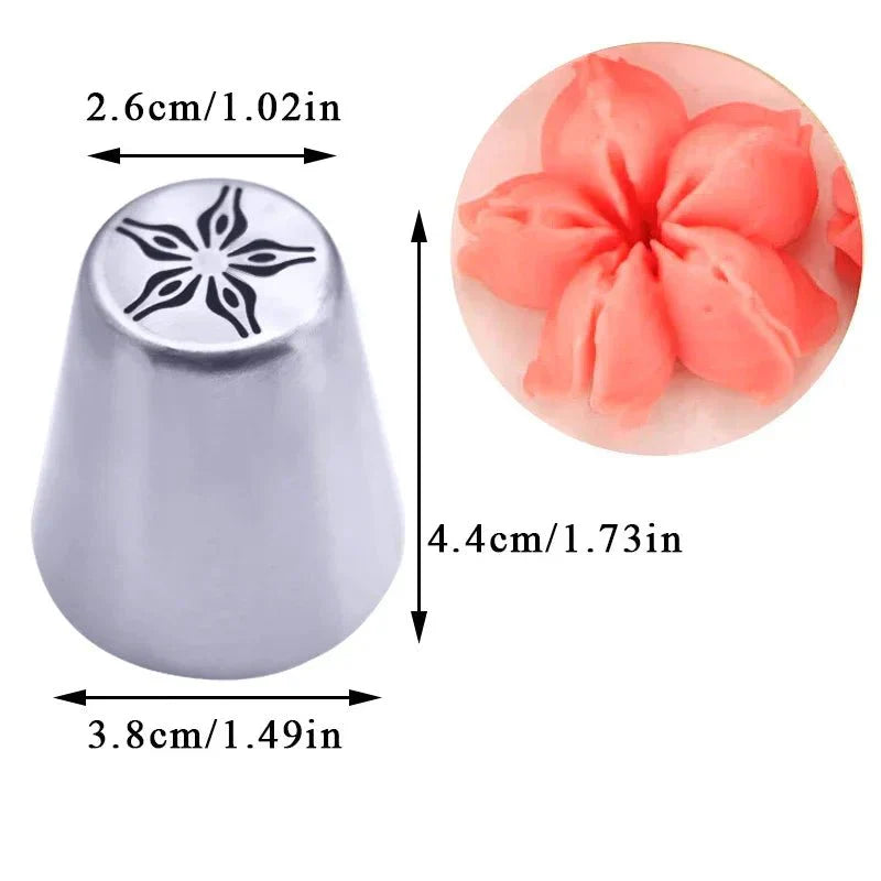 BakeFloral™ – 23-Piece Russian Tulip Piping Set for Beautiful Cake Designs