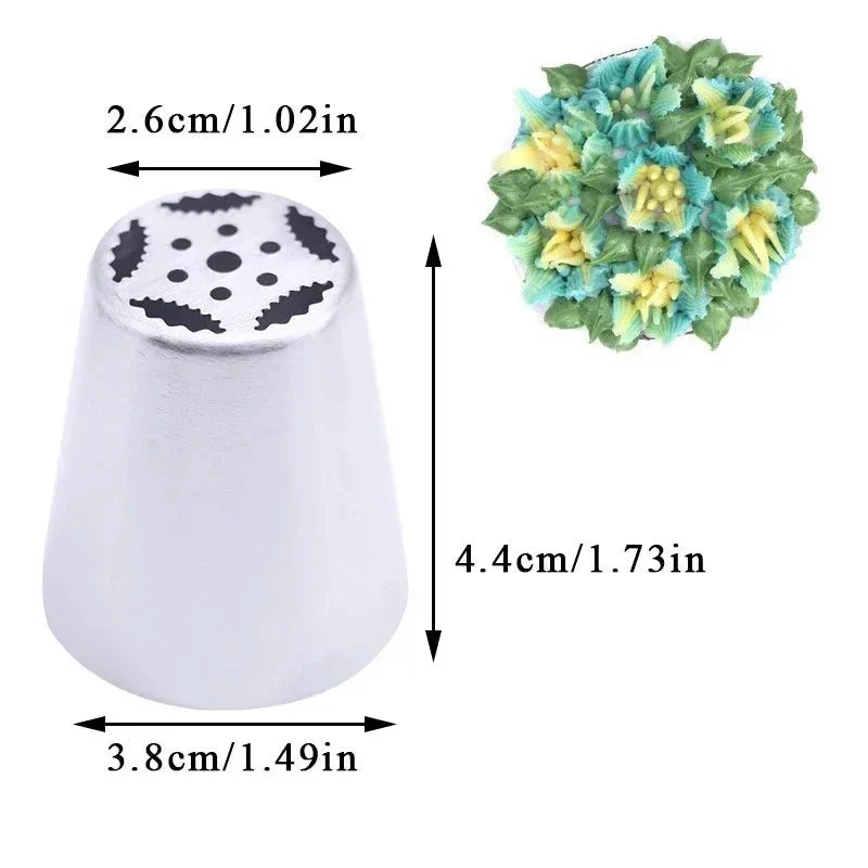 BakeFloral™ – 23-Piece Russian Tulip Piping Set for Beautiful Cake Designs