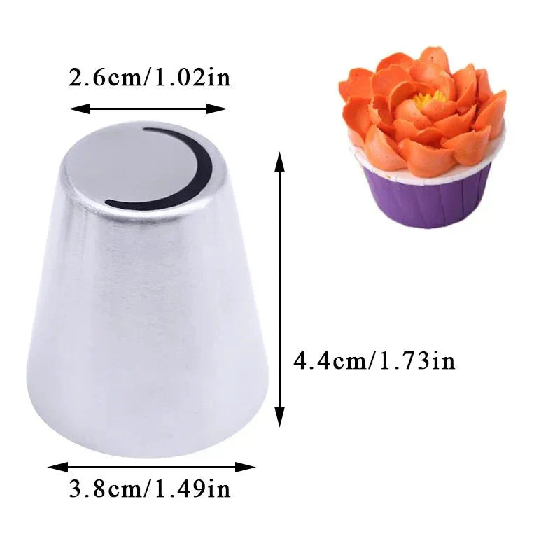 BakeFloral™ – 23-Piece Russian Tulip Piping Set for Beautiful Cake Designs