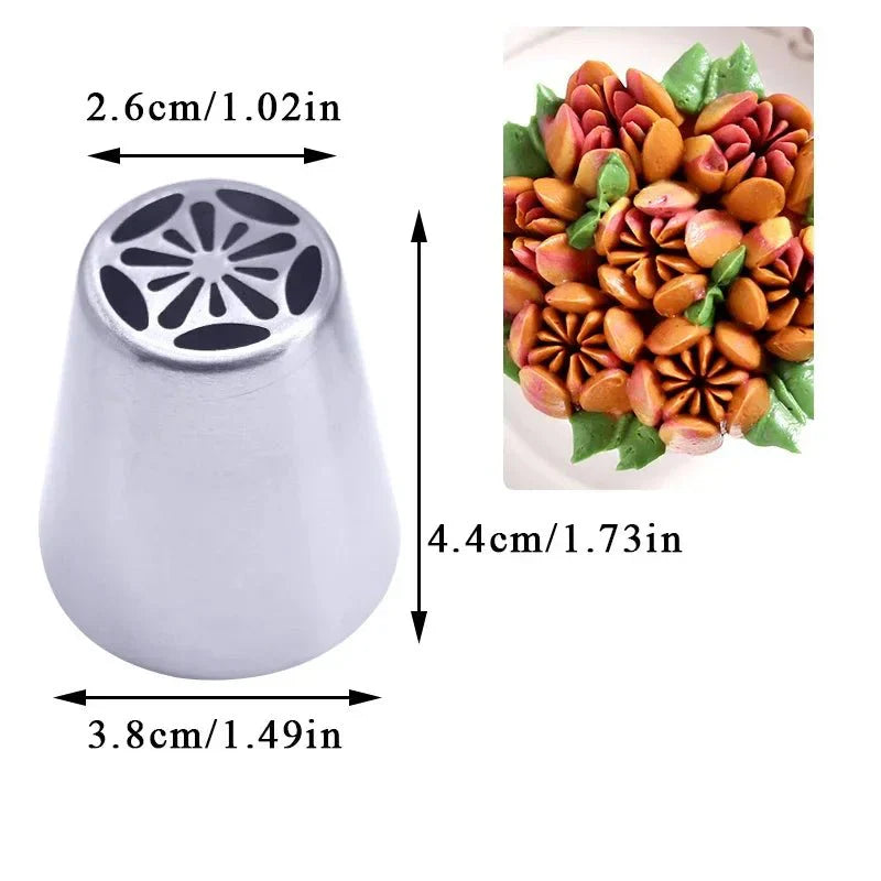 BakeFloral™ – 23-Piece Russian Tulip Piping Set for Beautiful Cake Designs