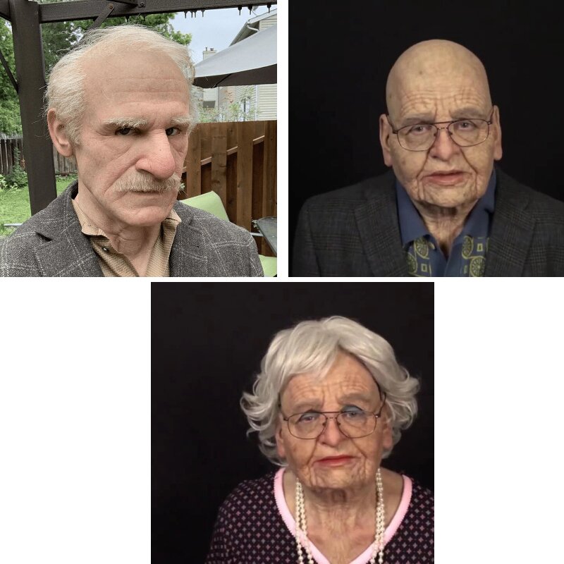 ElderMorph™ - Old Man Full Head Mask