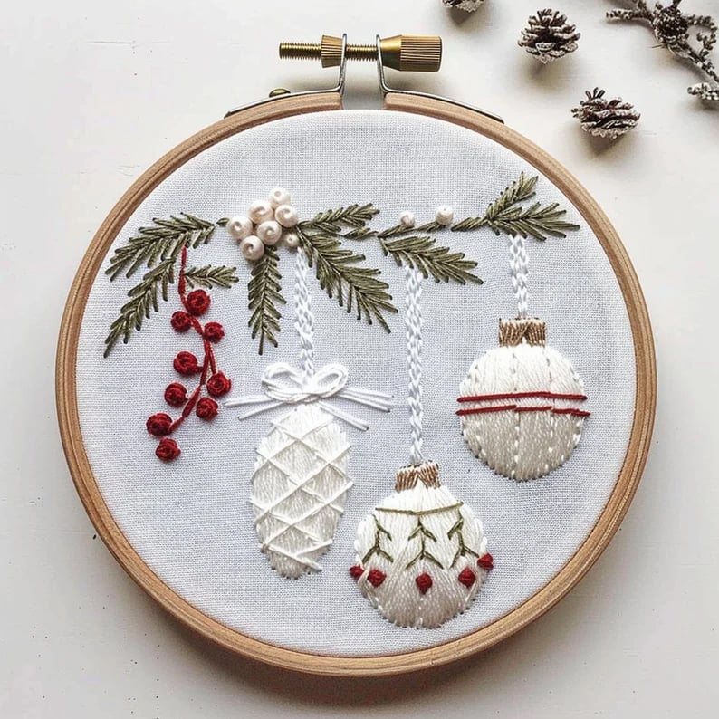 SnowStitch™ - Holiday Embroidery Kit
