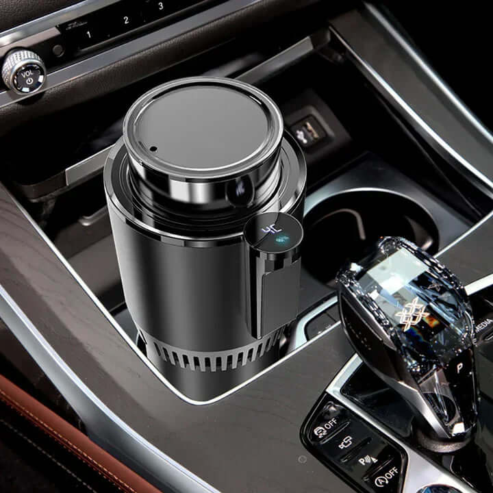 BrewBuddy™ – Dual-Function Car Cup That Heats or Cools Your Beverage Instantly