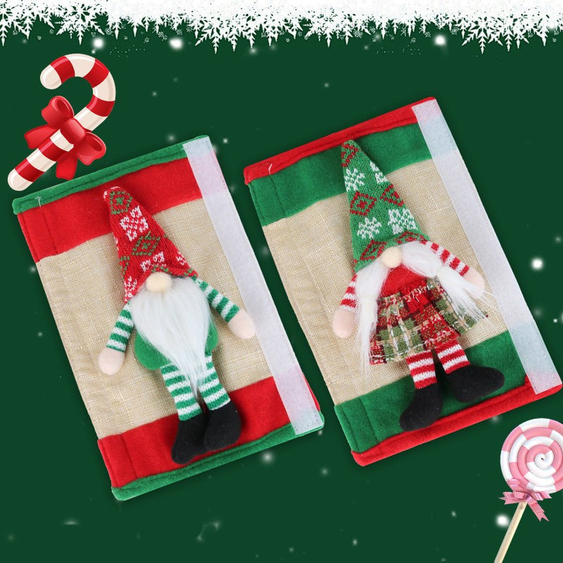 FrostyGrips™ – Christmas Gnome Refrigerator Handle Covers