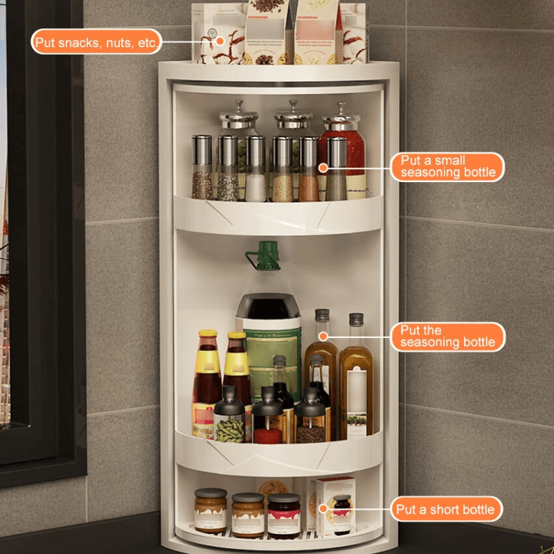 CornerMax™ – Rotating Corner Wall Storage Organizer