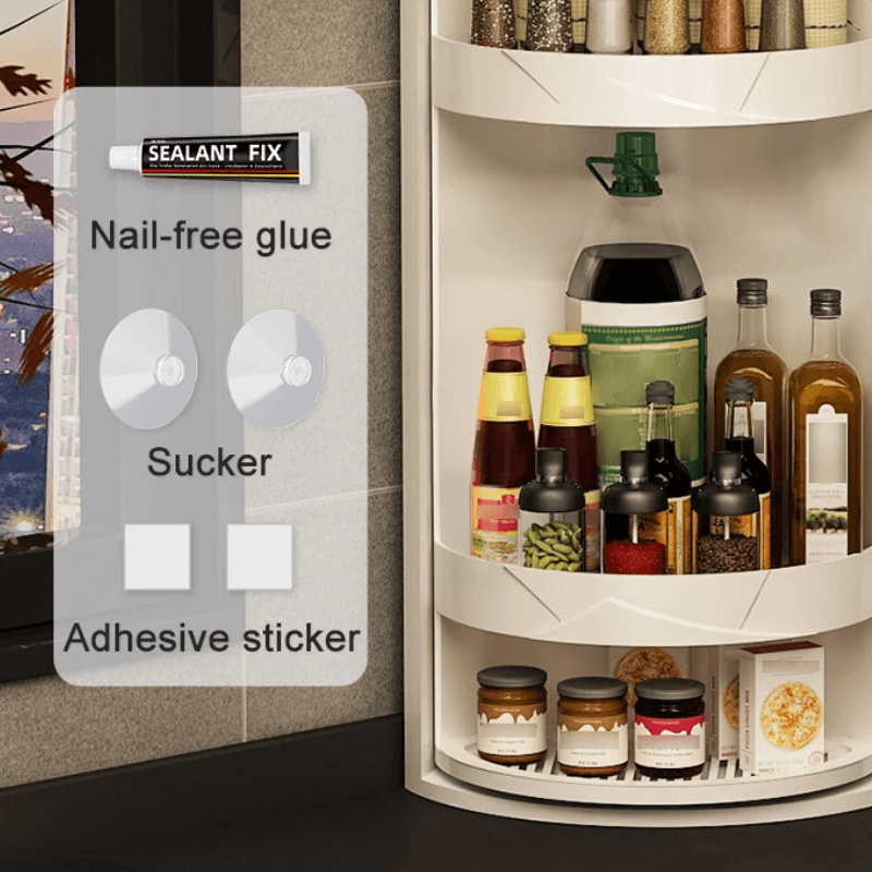 CornerMax™ – Rotating Corner Wall Storage Organizer