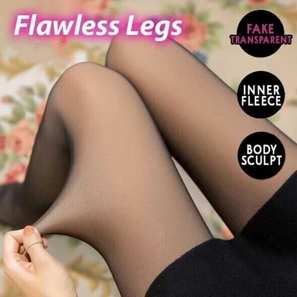 FlawlessFleece™ - Sheer-Look Fleece Tights