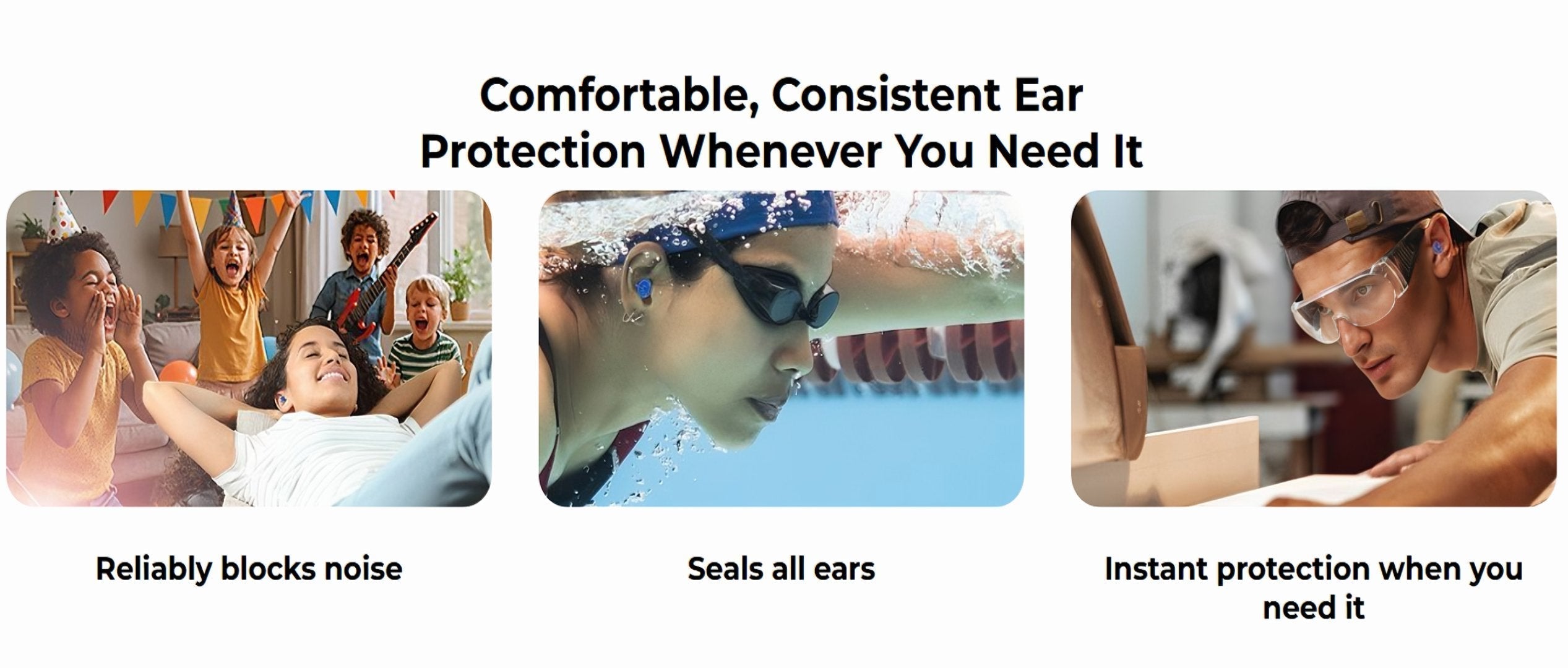QuietSeal™ - Inflatable silicone earplugs