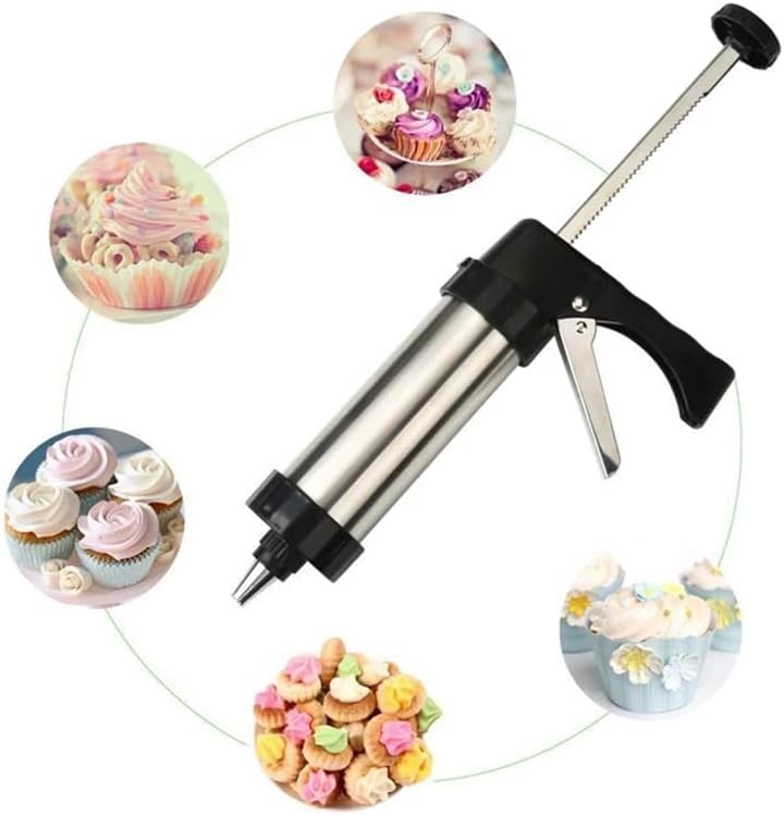 BakePro™ – Cookie Maker Gun with Interchangeable Decorating Tips