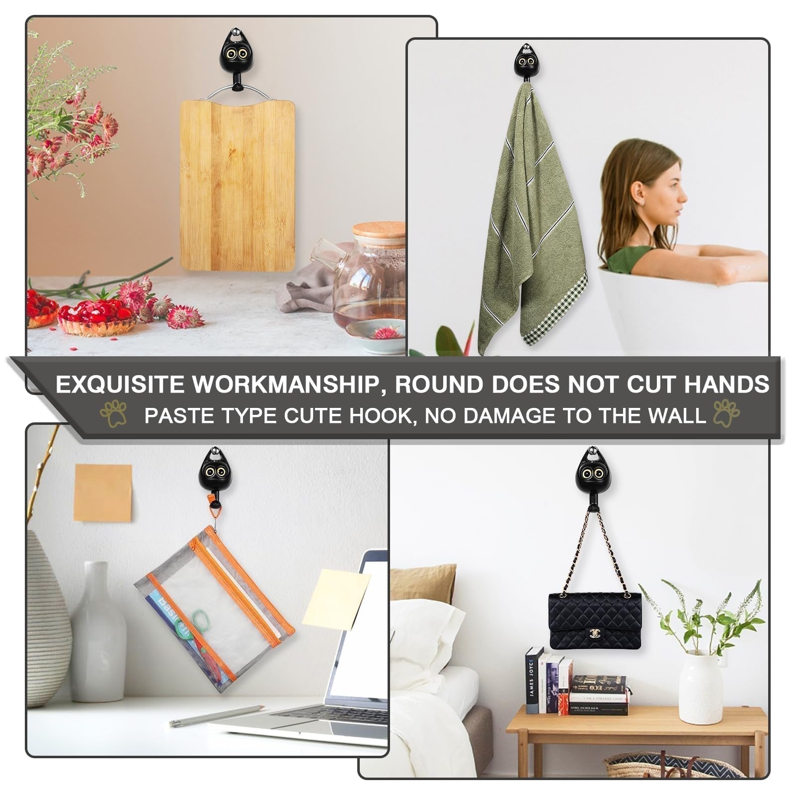 1+1 FREE | PurrGrip™ – Organize in Style with Cat-Shaped Wall Hooks