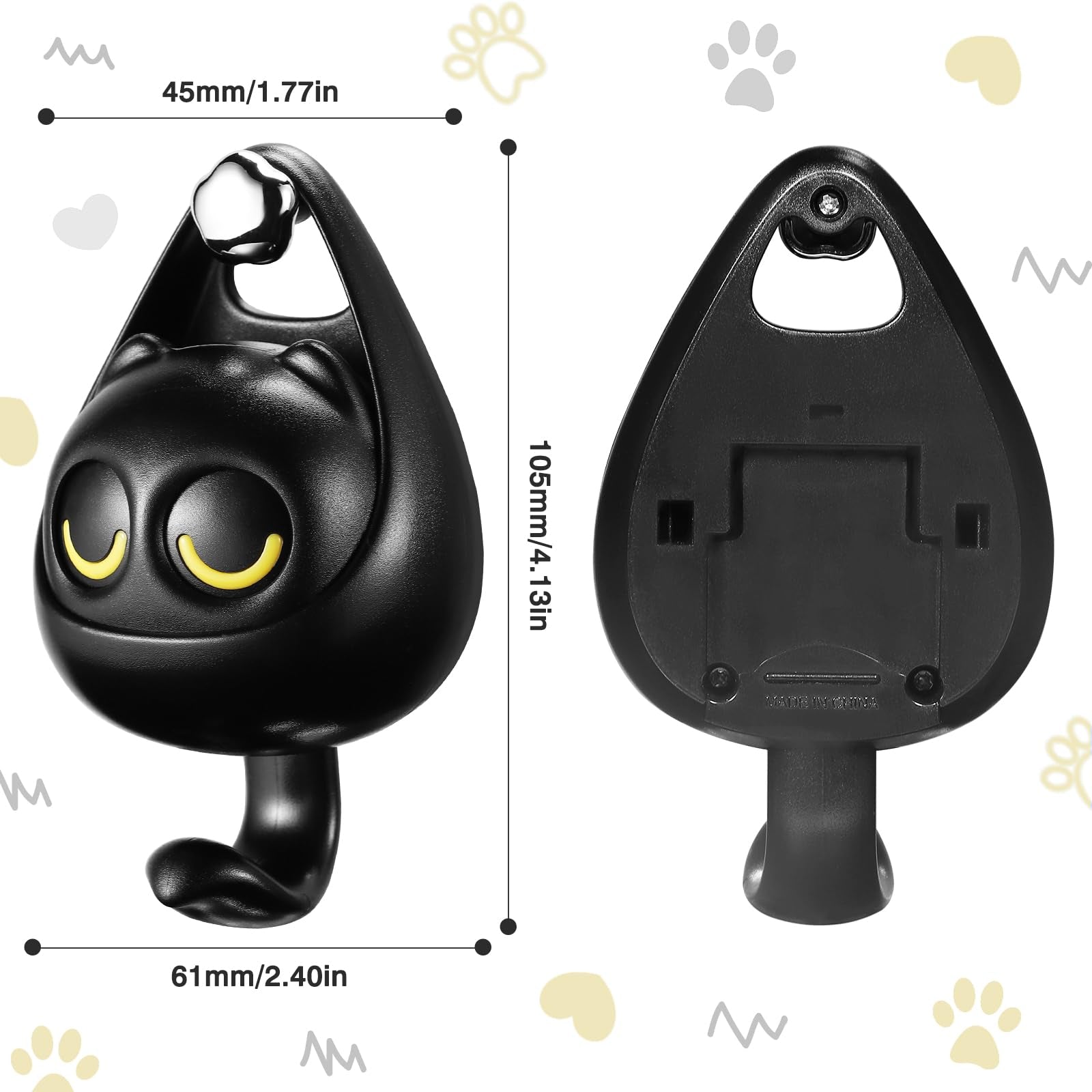 1+1 FREE | PurrGrip™ – Organize in Style with Cat-Shaped Wall Hooks