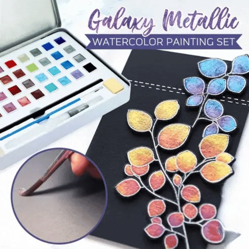 AquaLume™ – Shimmering Metallic Watercolors for Stunning Art Effects