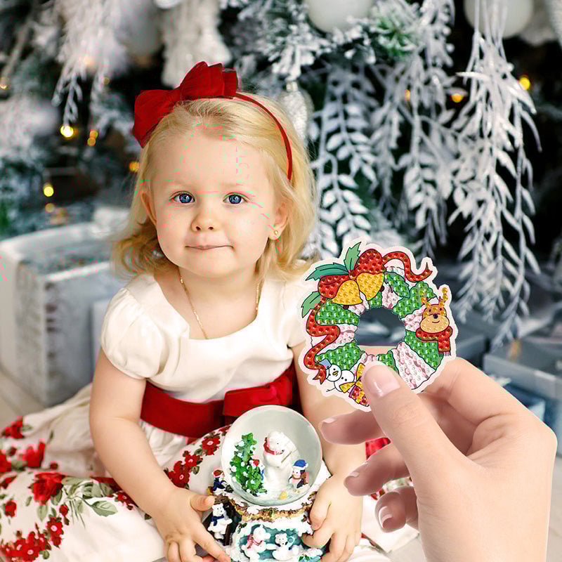SparkleCraft™ – DIY Christmas Diamond Painting Stickers for Kids & Family
