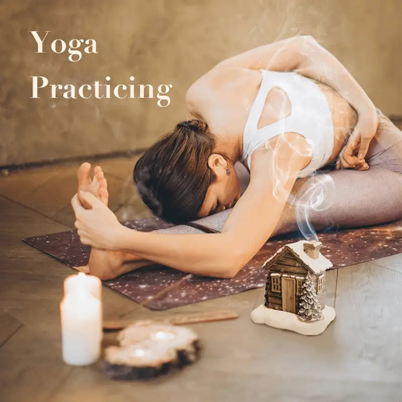 CozyCabin™ – Charming Christmas Cabin Incense Burner