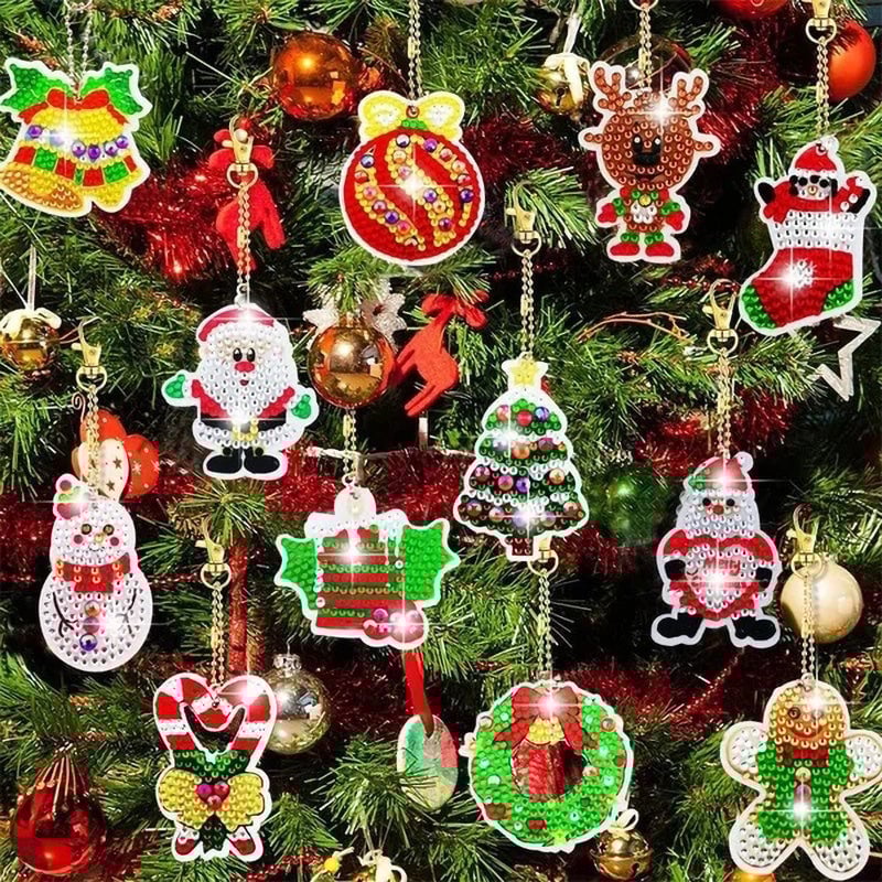 SparkleCraft™ – DIY Christmas Diamond Painting Stickers for Kids & Family