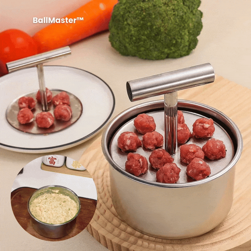 BallMaster™ – Easy Press & Slide Meatball Maker for Even, Quick Results