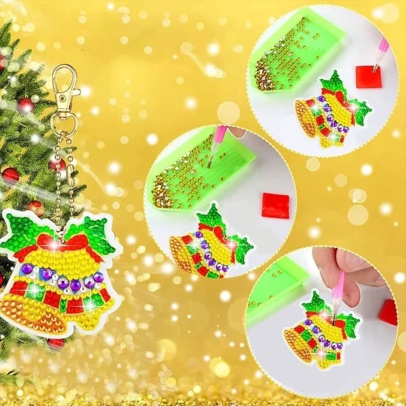 SparkleCraft™ – DIY Christmas Diamond Painting Stickers for Kids & Family