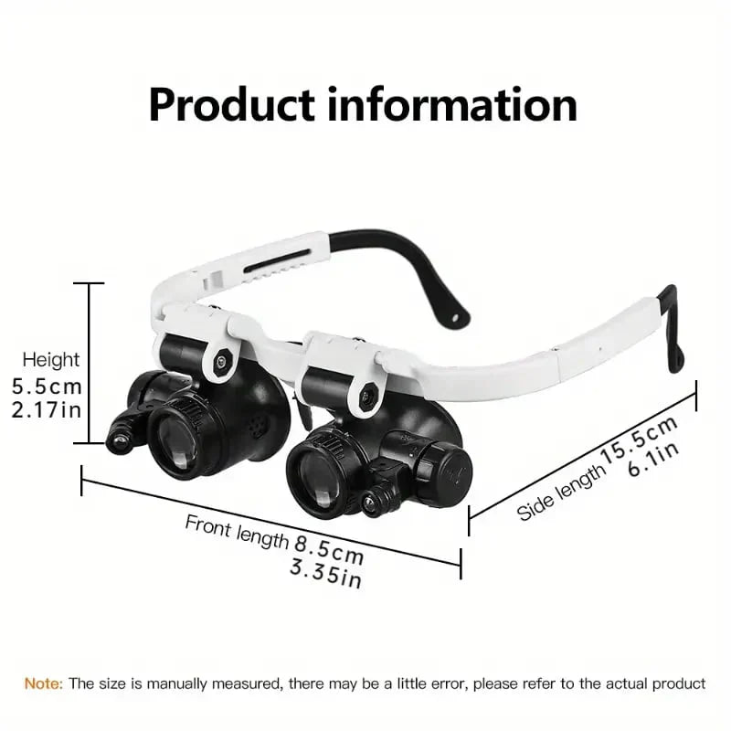 OptiWear™ -  Adjustable Headband Magnifying Glass