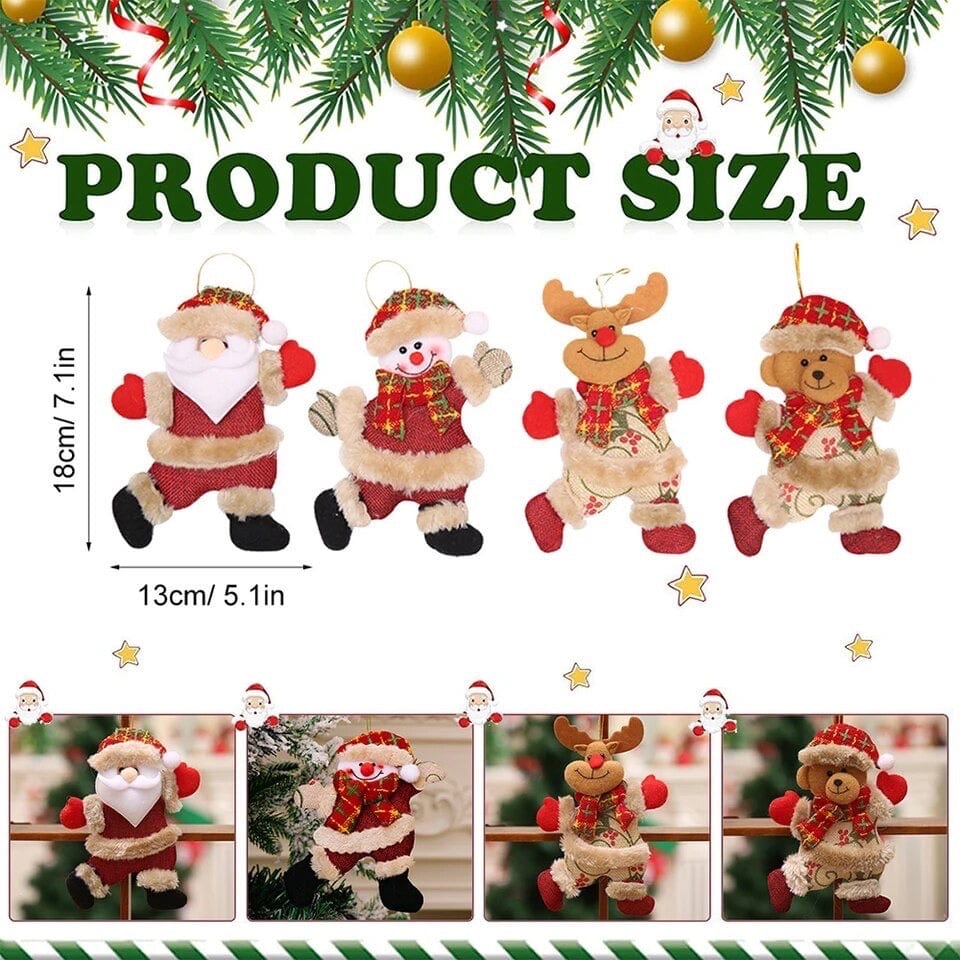 TeddyCharm™ – 4pcs Teddy Tree Ornaments Designed to Add Cozy Holiday Magic