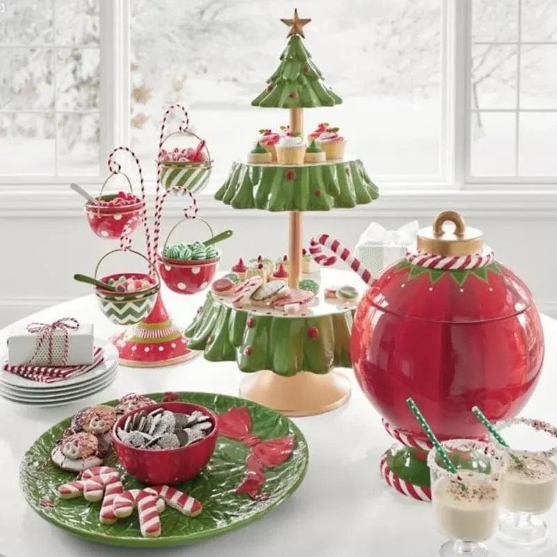FestiveFeast™ – Multi-Tier Tray for a Magical Holiday Table