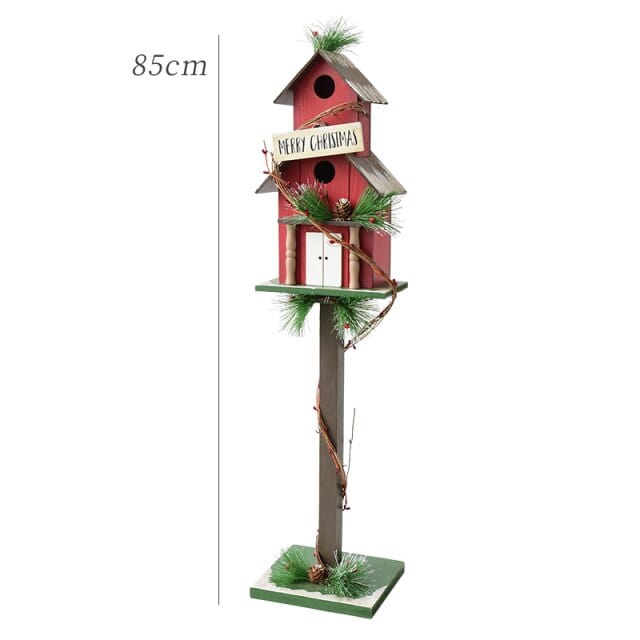 HollyPost™ – Handcrafted Wooden Mailbox Décor with Festive “Santa Mail” Design
